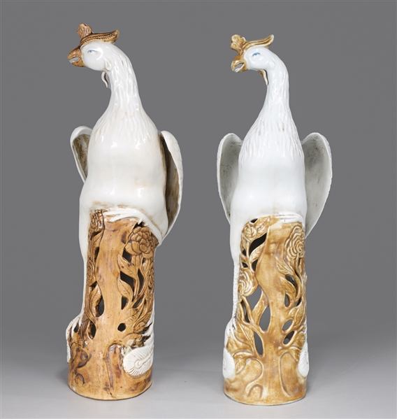 Pair of Chinese white and brown 2aae79