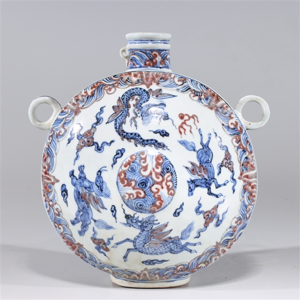 Chinese blue white and red porcelain