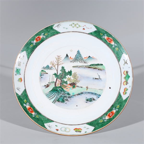 Chinese famille verte enameled