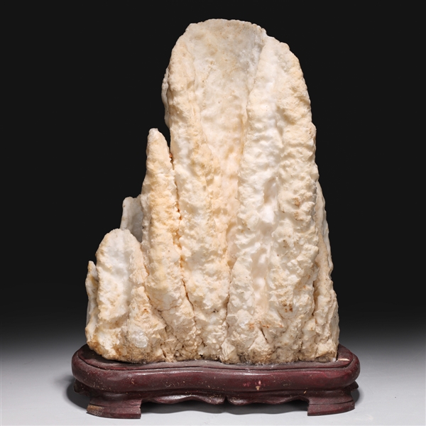 Large natural calcite mineral specimen