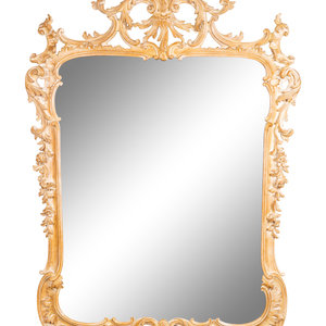 A Louis XV Style Painted Wood Mirror LA 2aaeef