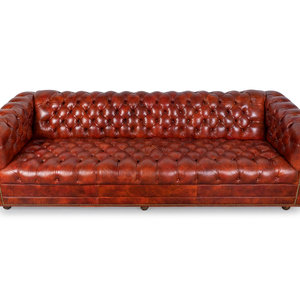 A Chesterfield Style Faux Leather