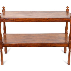 A William IV Mahogany Two-Tier