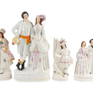 A Group of Four Staffordshire Figures
19TH