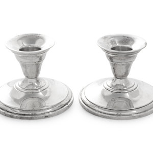 A Pair of American Silver Candlesticks
M.