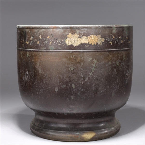 Antique Japanese bronze planter 2aaf71