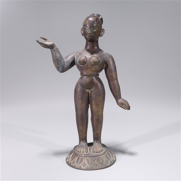 Antique Indian bronze standing 2aafa1