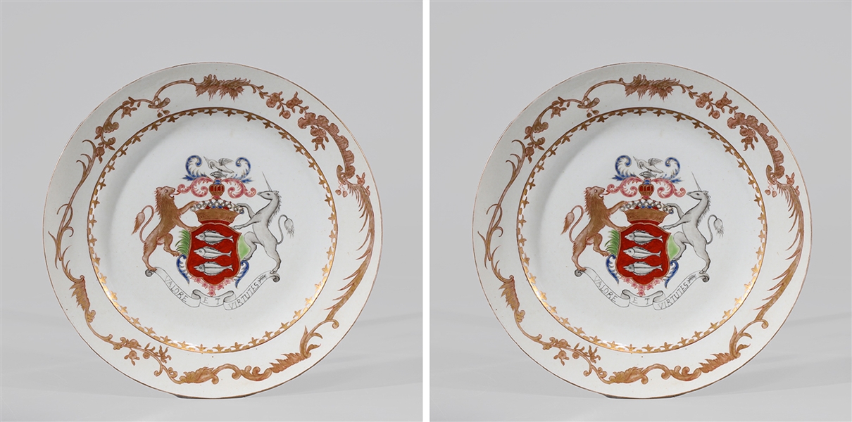 Two Chinese famille rose enameled porcelain