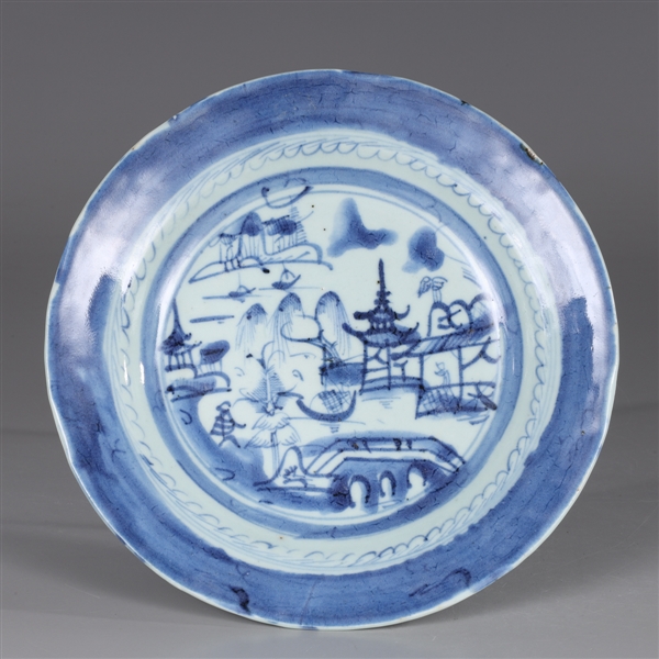 Antique Chinese canton export blue 2ab041