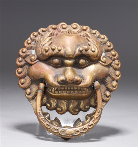 Chinese bronze "door knocker" in