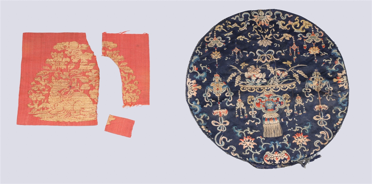 Group of Chinese silk embroideries 2ab08e