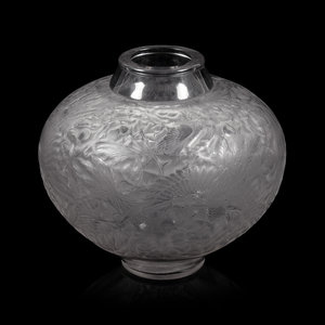 A Lalique Aras Vase
Circa 1924
Hieght