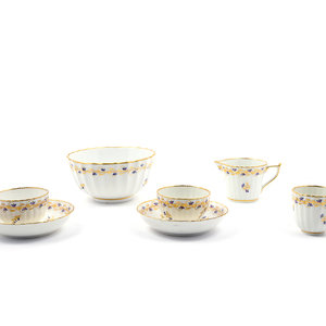 A Group of Derby Porcelain Tea