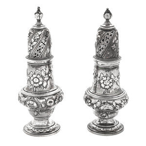 A Pair of George III Silver Casters Maker s 2ab308