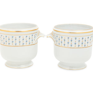 A Pair of Limoges Porcelain Cache