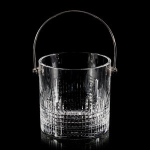 A Baccarat Glass Ice Bucket
France,