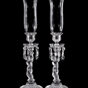 A Pair of Baccarat Glass Figural 2ab35a