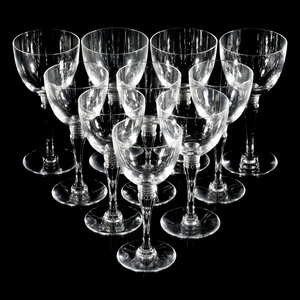 A Set of Saint-Louis Glass Stemware
France,