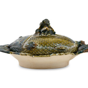 A Continental Majolica Fish Platter 2ab375