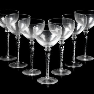 A Set of Twelve Twist-Stem Wine Glasses
Height