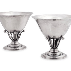A Pair of Georg Jensen Silver Compotes
Design
