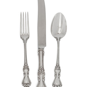 An American Silver Flatware Service Reed 2ab3ed