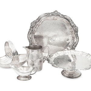 A Collection of Silver-Plate Serving