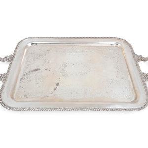 An American Silver Plate Tray Crown 2ab44a