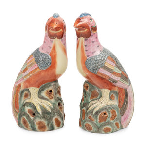 A Pair of Chinese Porcelain Phoenix 2ab459