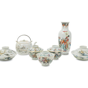 Seven Chinese Famille Rose Porcelain 2ab4ae
