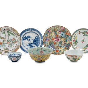 Seven Chinese Famille Rose Porcelain 2ab4dd