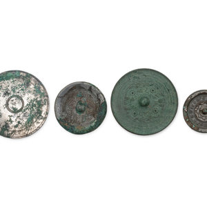 Four Chinese Bronze Mirrors
each