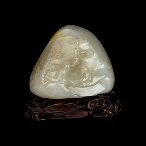 A Chinese White and Russet Jade