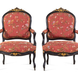 A Pair Louis XV Style Scalamandr  2ab7c3