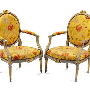 A Pair of Louis XVI Painted and 2ab7cf