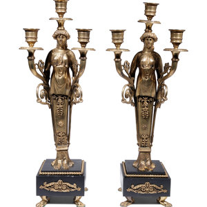 A Pair of Empire Style Gilt Bronze 2ab7f0