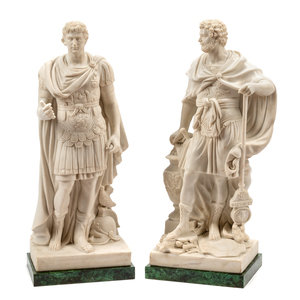 A Pair of Italian Carved Marble 2ab828