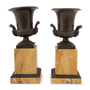 A Pair of Grand Tour Bronze and