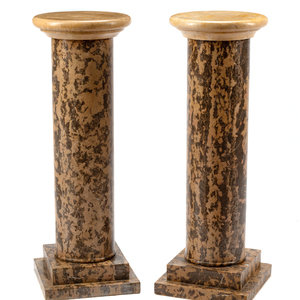 A Pair of Italian Marble Pedestals 20th 2ab855