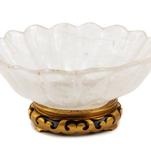 A Carved Rock Crystal Center Bowl 2ab876