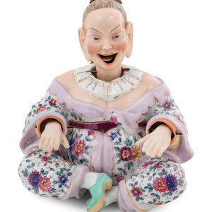 A German Porcelain "Nodder" Figure
19th