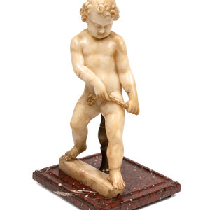 A Continental Carved Marble Figure