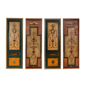 A Set of Four Neoclassical Painted 2ab888