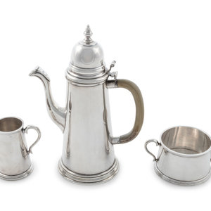 An Irish Silver Three-Piece Coffee