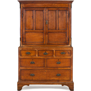 A George III Oak Cupboard 18th 19th 2ab8c0