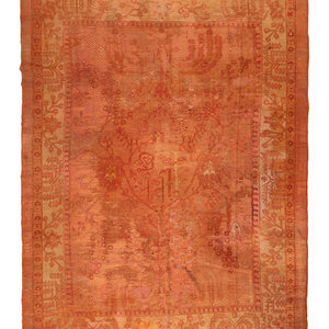 An Oushak Wool Rug Late 19th Century 11 2ab914