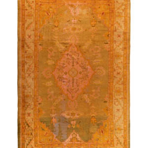 An Oushak Wool Rug Late 19th Century 14 2ab915