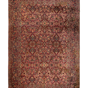 A Kirman Wool Rug
Circa 1900
12