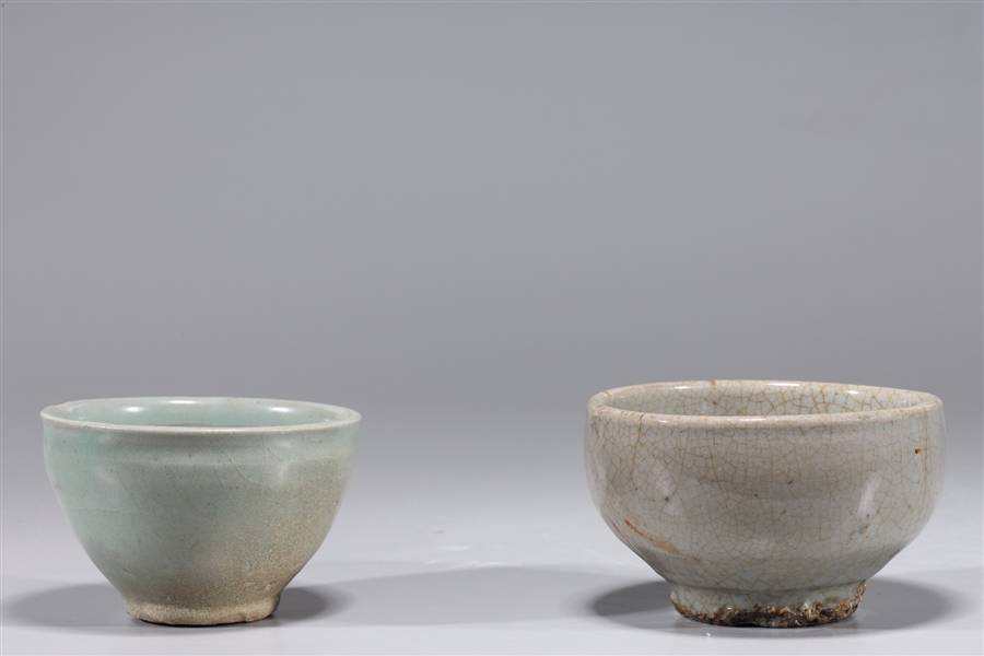 Two Korean celadon glazed ceramic 2ab956