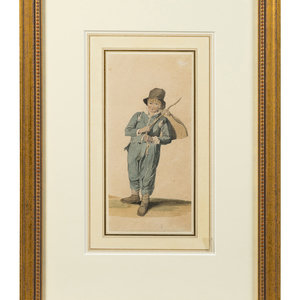 Three Drawings of Figures
William